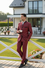 "Darius" Burgundy Tuxedo (2-Piece Set)