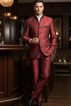 Vinci "Darius" Burgundy Tuxedo (2-Piece Set)