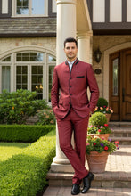 Vinci "Darius" Burgundy Tuxedo (2-Piece Set)