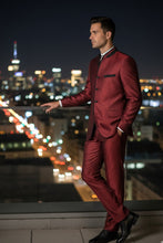 Vinci "Darius" Burgundy Tuxedo (2-Piece Set)