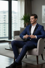 "Elegant" Blue Tuxedo Jacket (Separates)