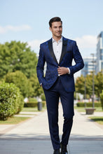 "Elegant" Blue Tuxedo Jacket (Separates)