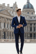 "Elegant" Blue Tuxedo Jacket (Separates)