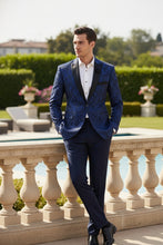 "Elegant" Blue Tuxedo Jacket (Separates)