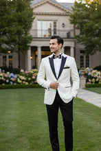 "Elegant" Ivory Tuxedo Jacket (Separates)