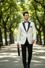 "Elegant" Ivory Tuxedo Jacket (Separates)