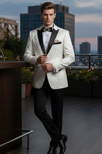 Vinci "Elegant" Ivory Tuxedo Jacket (Separates)