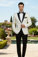 Vinci "Elegant" Ivory Tuxedo Jacket (Separates)