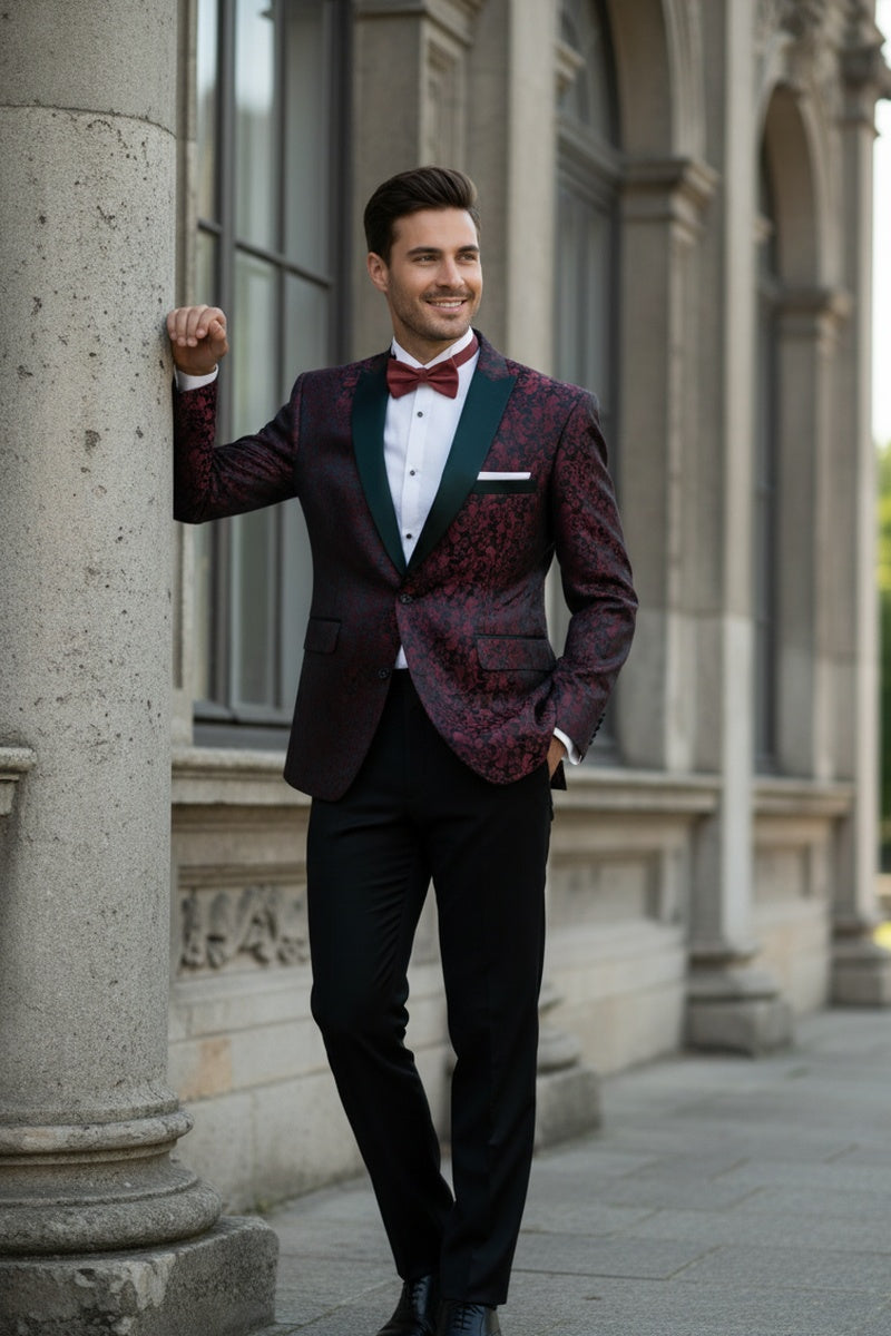 Vinci "Elegant" Red Tuxedo Jacket (Separates)