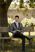 "Elegant" Silver Tuxedo Jacket (Separates)