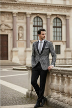 "Elegant" Silver Tuxedo Jacket (Separates)