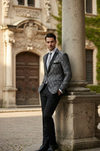 "Elegant" Silver Tuxedo Jacket (Separates)