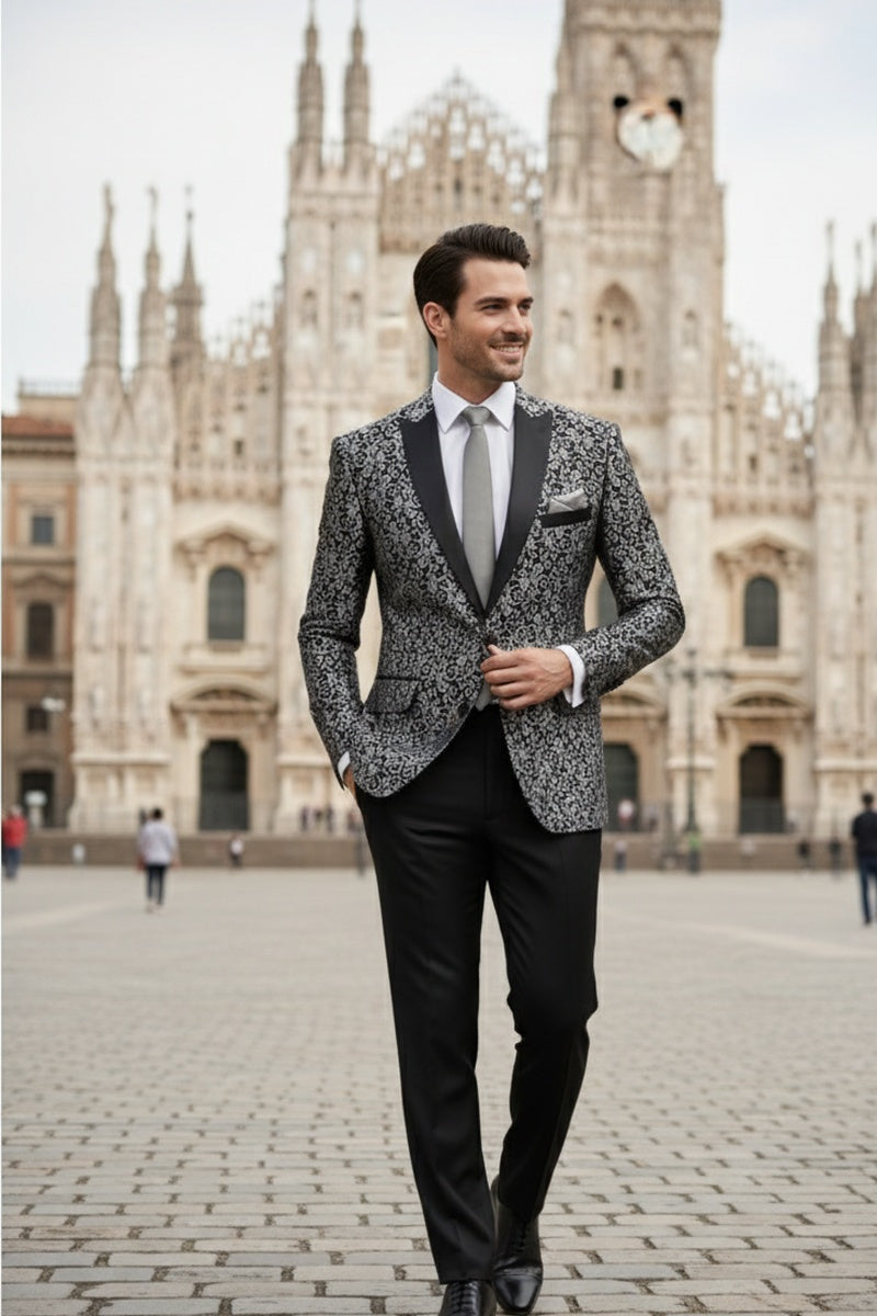 Elegant" Silver Tuxedo Jacket (Separates) Buy4LessTuxedo.com Elegant" Silver Tuxedo Jacket (Separates) Buy4LessTuxedo.com