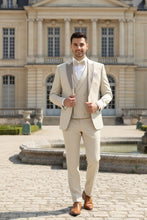 Vinci "Flare" Ecru 1-Button Peak Tuxedo (4-Piece Set)