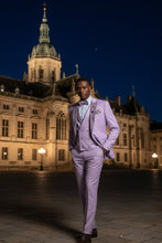 "Flare" Lavender 1-Button Peak Tuxedo (4-Piece Set)