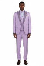 Vinci "Flare" Lavender 1-Button Peak Tuxedo (4-Piece Set)