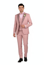 Vinci "Flare" Mauve 1-Button Peak Tuxedo (4-Piece Set)