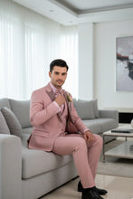 Vinci "Flare" Mauve 1-Button Peak Tuxedo (4-Piece Set)