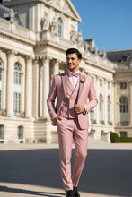 Vinci "Flare" Mauve 1-Button Peak Tuxedo (4-Piece Set)