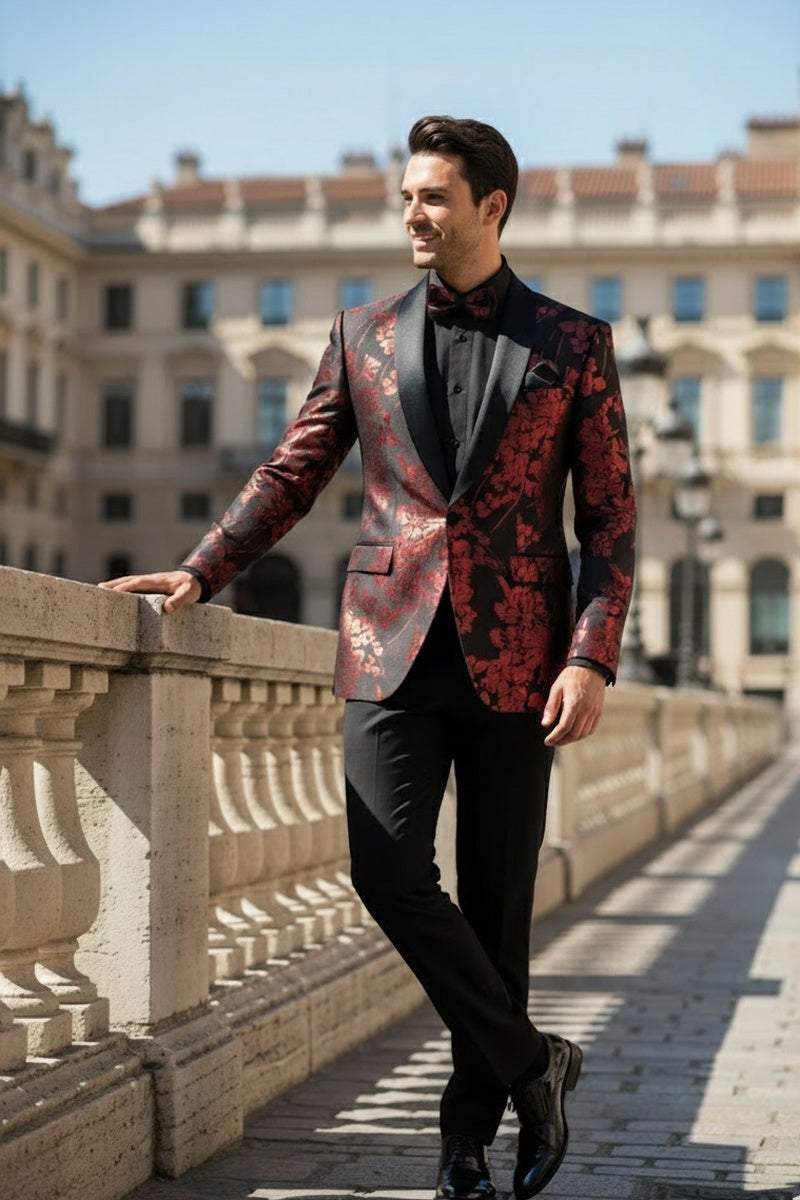 Vinci "Fusion" Red Tuxedo Jacket (Separates)