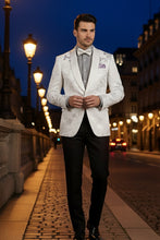 "Fusion" White Tuxedo Jacket (Separates)