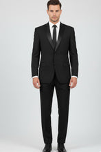 "Giorgio" Black Vinci Tuxedo (2-Piece Set)