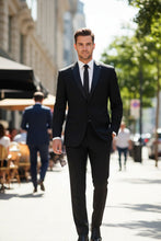 "Giorgio" Black Vinci Tuxedo (2-Piece Set)