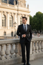 "Giorgio" Black Vinci Tuxedo (2-Piece Set)