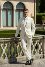 Vinci "Giorgio" Ivory 2-Button Notch Tuxedo (2-Piece Set)