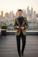 "Giza Glamour" Gold Tuxedo Jacket (Separates)
