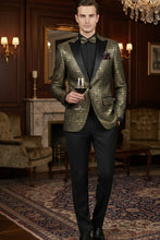"Giza Glamour" Gold Tuxedo Jacket (Separates)