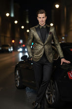 "Giza Glamour" Gold Tuxedo Jacket (Separates)