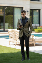 "Giza Glamour" Gold Tuxedo Jacket (Separates)