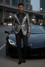 "Giza Glamour" Silver Tuxedo Jacket (Separates)