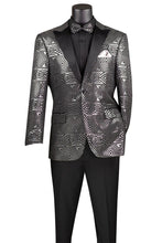 Vinci "Giza Glamour" Silver Tuxedo Jacket (Separates)