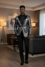 Vinci "Giza Glamour" Silver Tuxedo Jacket (Separates)