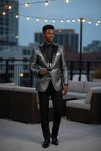 Vinci "Giza Glamour" Silver Tuxedo Jacket (Separates)