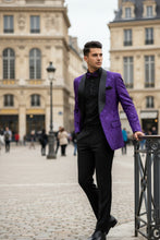 "Impressions" Purple Tuxedo Jacket (Separates)