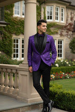 "Impressions" Purple Tuxedo Jacket (Separates)