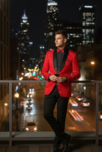 "Impressions" Red Tuxedo Jacket (Separates)