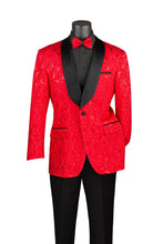 Vinci "Impressions" Red Tuxedo Jacket (Separates)