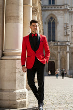 Vinci "Impressions" Red Tuxedo Jacket (Separates)