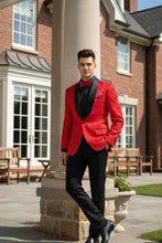 Vinci "Impressions" Red Tuxedo Jacket (Separates)