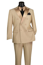 Vinci "Kingsley" Beige Double-Breasted Tuxedo (2-Piece Set)
