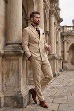 Vinci "Kingsley" Beige Double-Breasted Tuxedo (2-Piece Set)