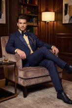 Vinci "Kingsley" Navy Double-Breasted Tuxedo (2-Piece Set)