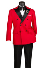 Vinci "Kingsley" Red Double-Breasted Tuxedo (2-Piece Set)