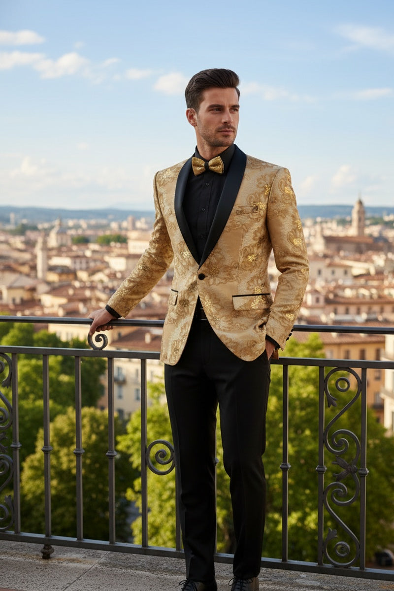 Vinci "Komodo" Champagne Tuxedo Jacket (Separates)
