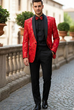 "Komodo" Red Tuxedo Jacket (Separates)