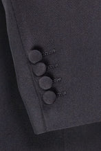 Vinci "Mandarin" Black 5-Button Suit (2-Piece Set)